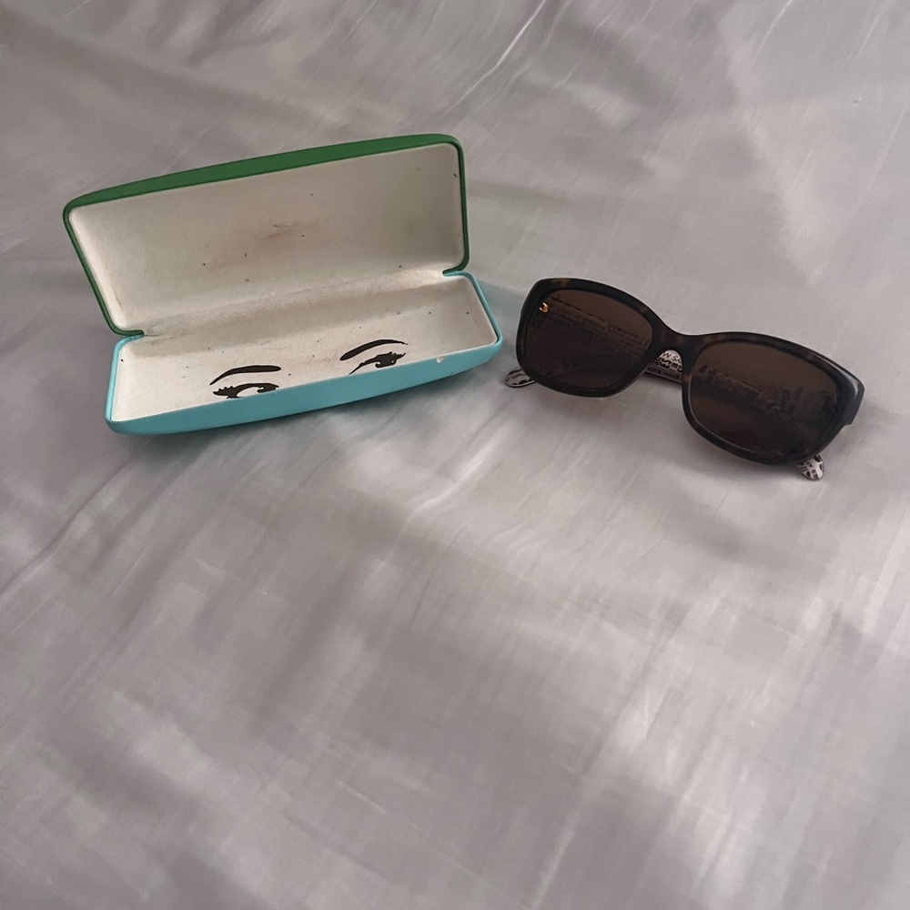 Kate Spade Black And Brown Sunglasses Classic Design